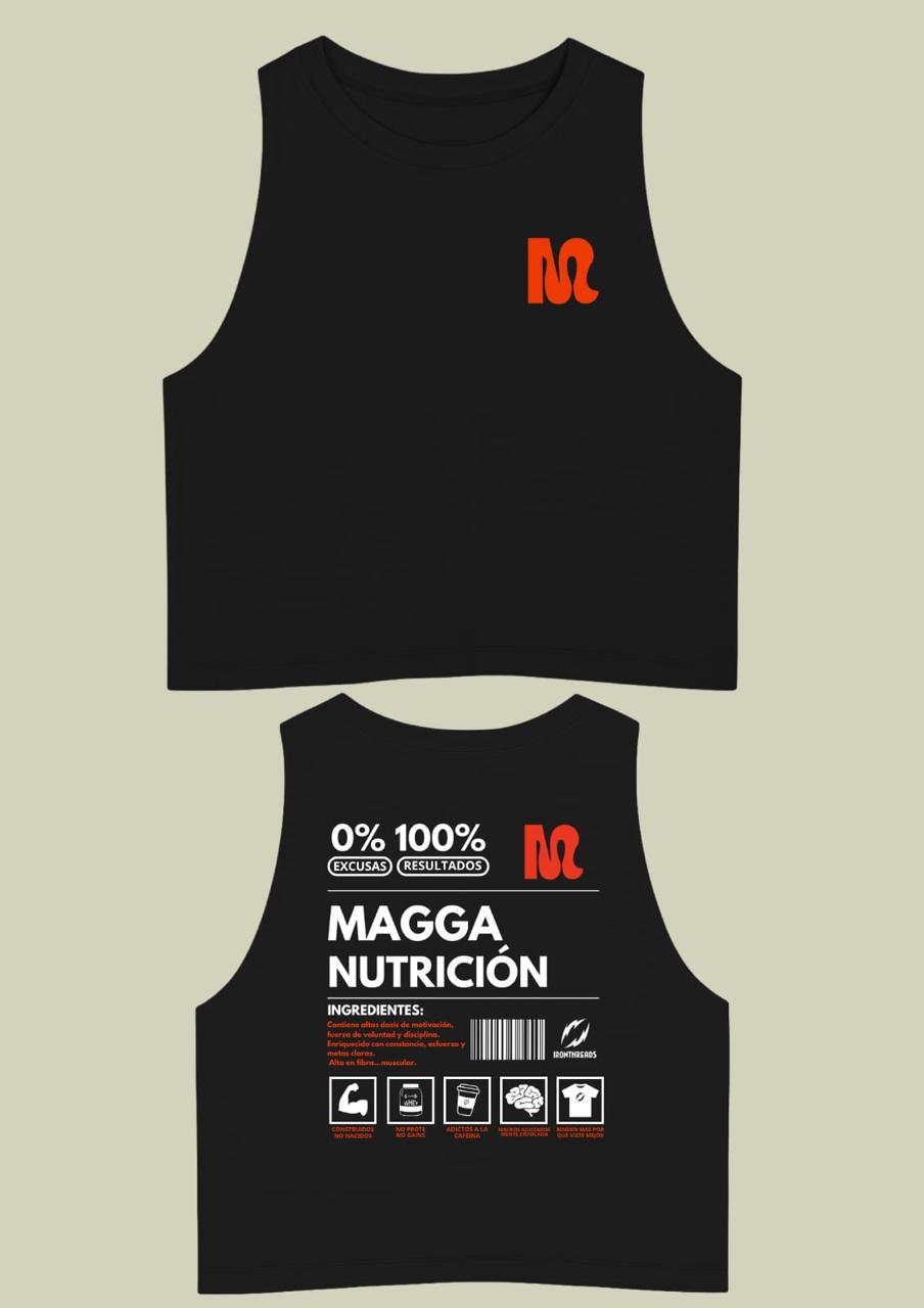 REMERA CROP TOP MUSCULOSA - MaggaNutrición