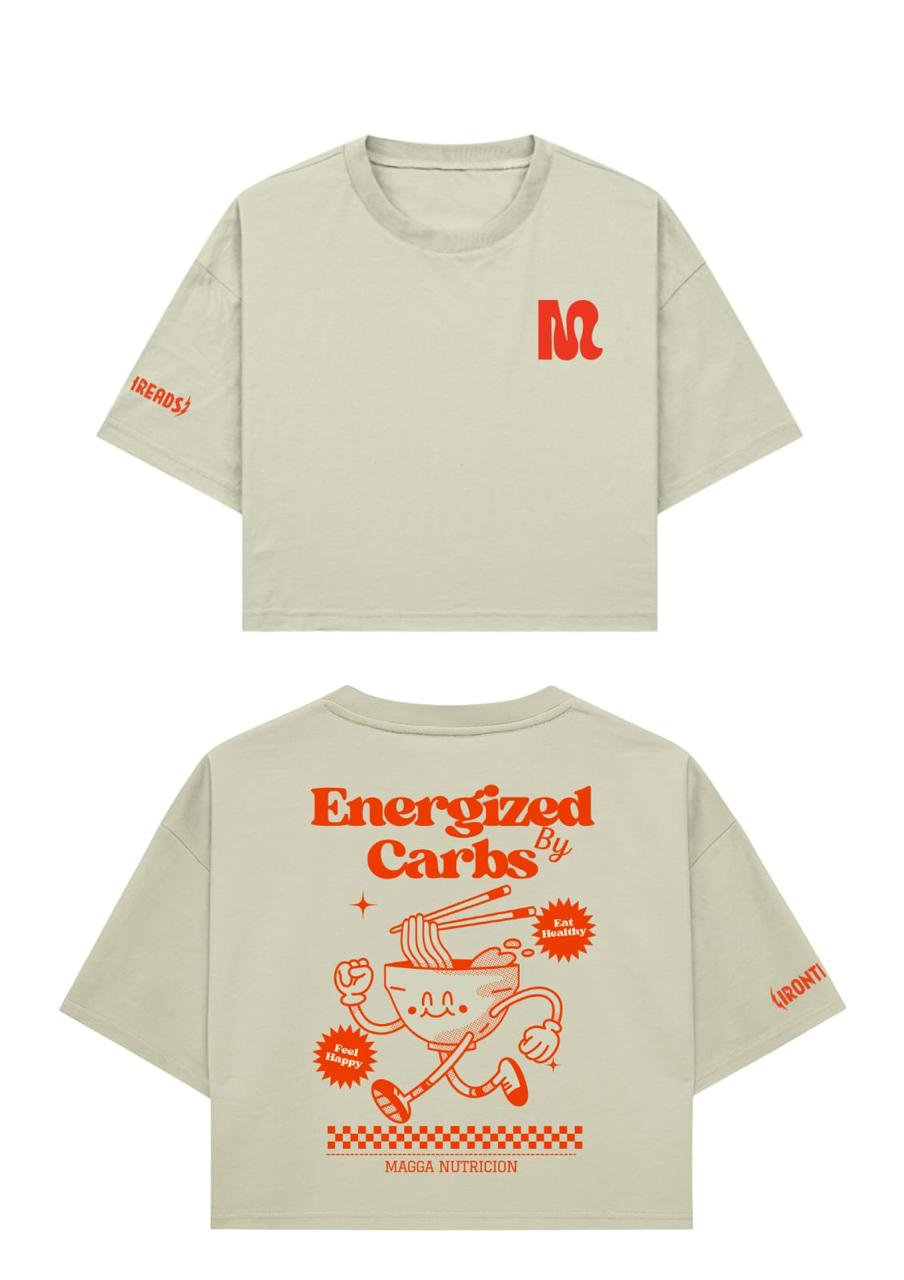 REMERA CROP TOP CUADRADA - Energized Carbs