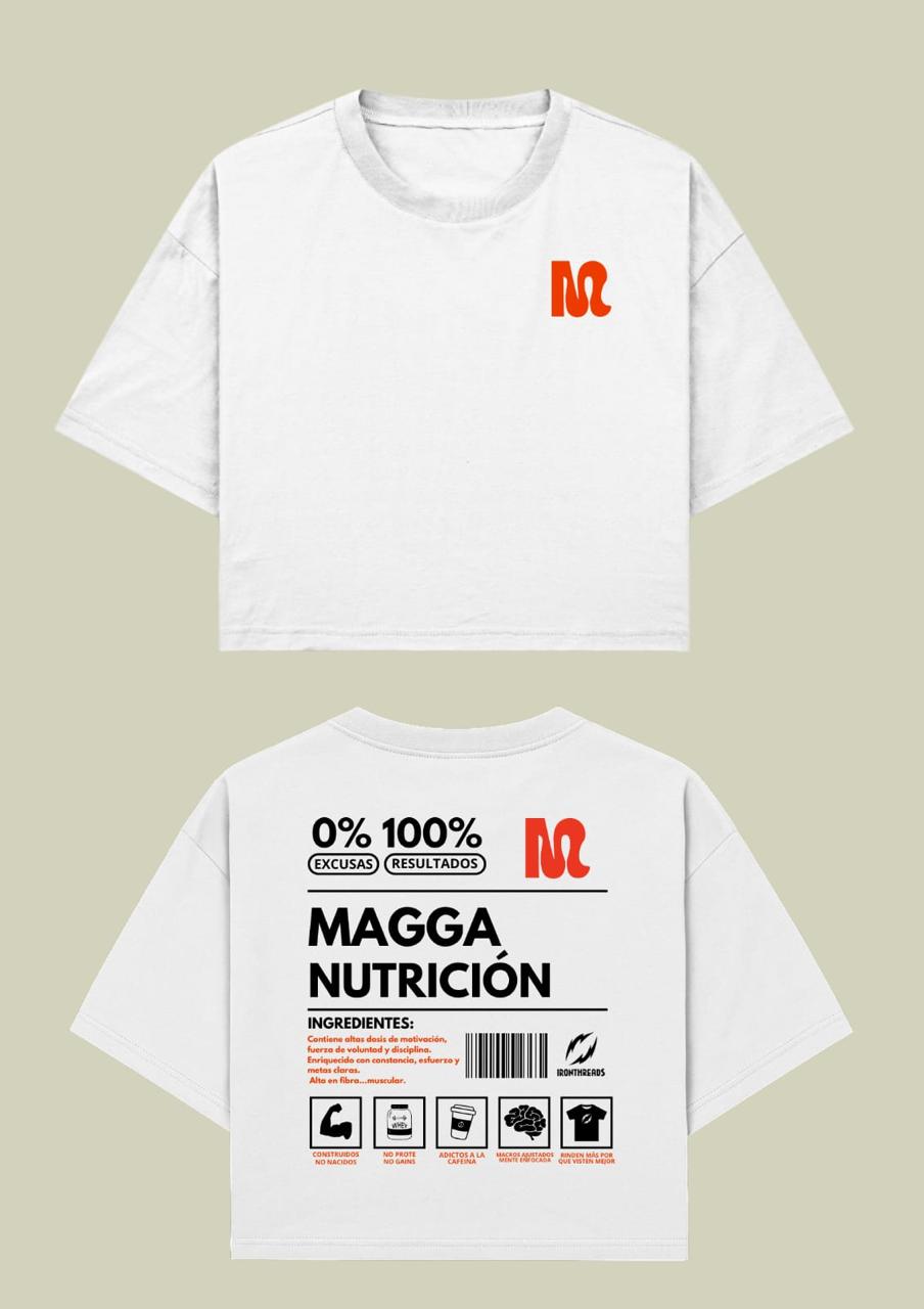 REMERA CROP TOP CUADRADA - MaggaNutrición