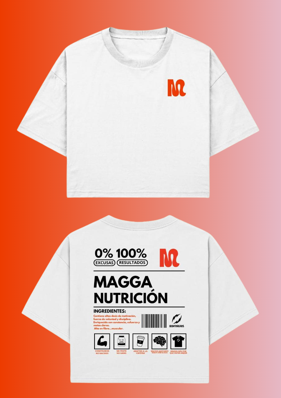 REMERA CROP TOP CUADRADA - MaggaNutrición